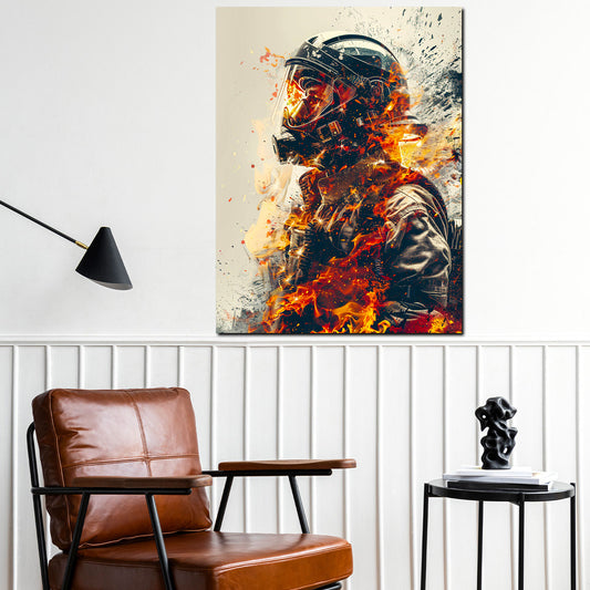 Quadro pompiere Pop Art fire Style