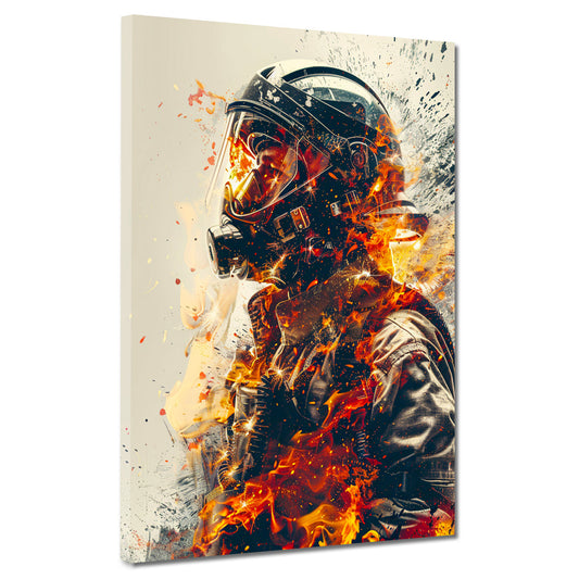 Quadro pompiere Pop Art fire Style