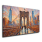 Quadro ponte astratto New York USA