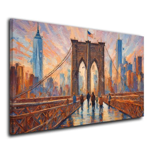 Quadro ponte astratto New York USA