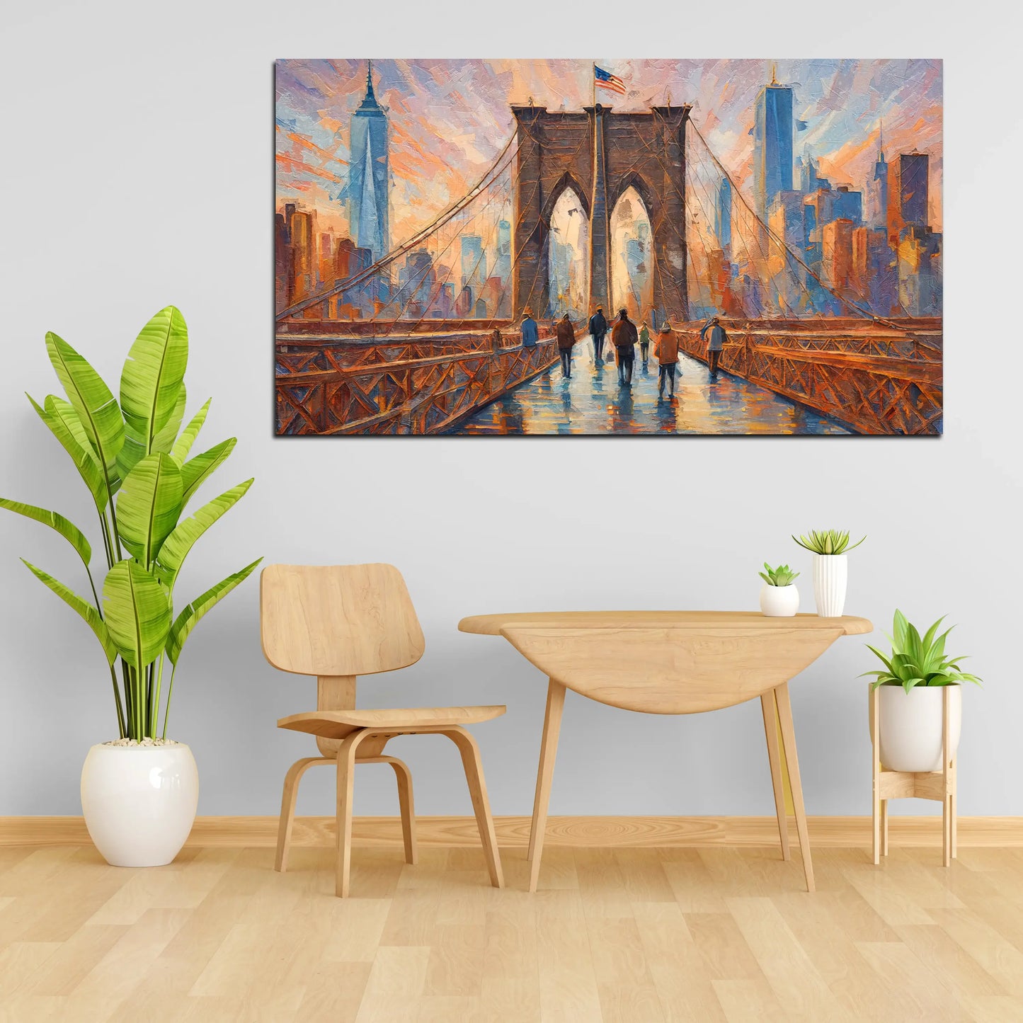 Quadro ponte astratto New York USA