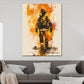 Quadro pop art astratto pompiere splash