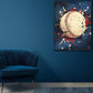 Quadro pop art baseball vintage sport