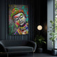 Quadro pop art buddha colore spiritualità ispirazione moderno