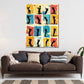 Quadro pop art golfista colorato moderno