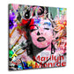 Quadro pop art marilyn lusso ritratto colorato street art moderno