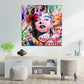 Quadro pop art marilyn lusso ritratto colorato street art moderno