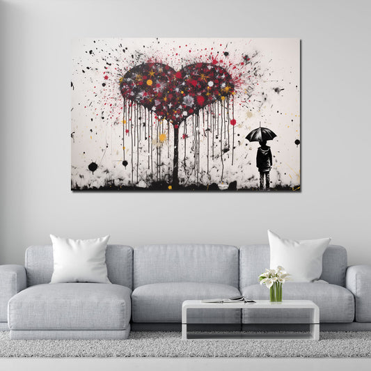 Quadro quore Street Art Banksy Art