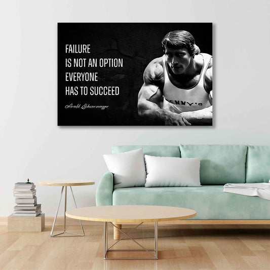 Quadro stampa su tela Citazione Motivazione Arnold