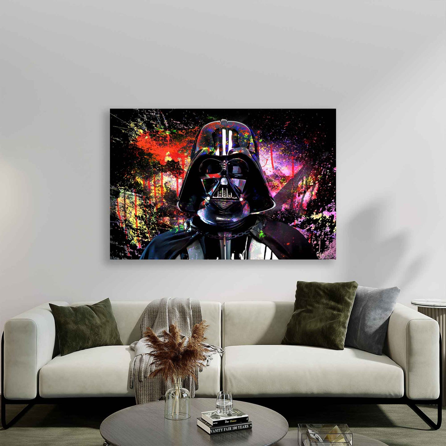 Quadro stampa su tela Darth Pop Art Colour Style