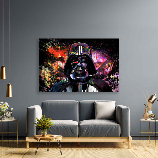 Quadro stampa su tela Darth Pop Art Colour Style