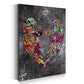 Quadro stampa su tela Graffiti Street Art ali d´angelo