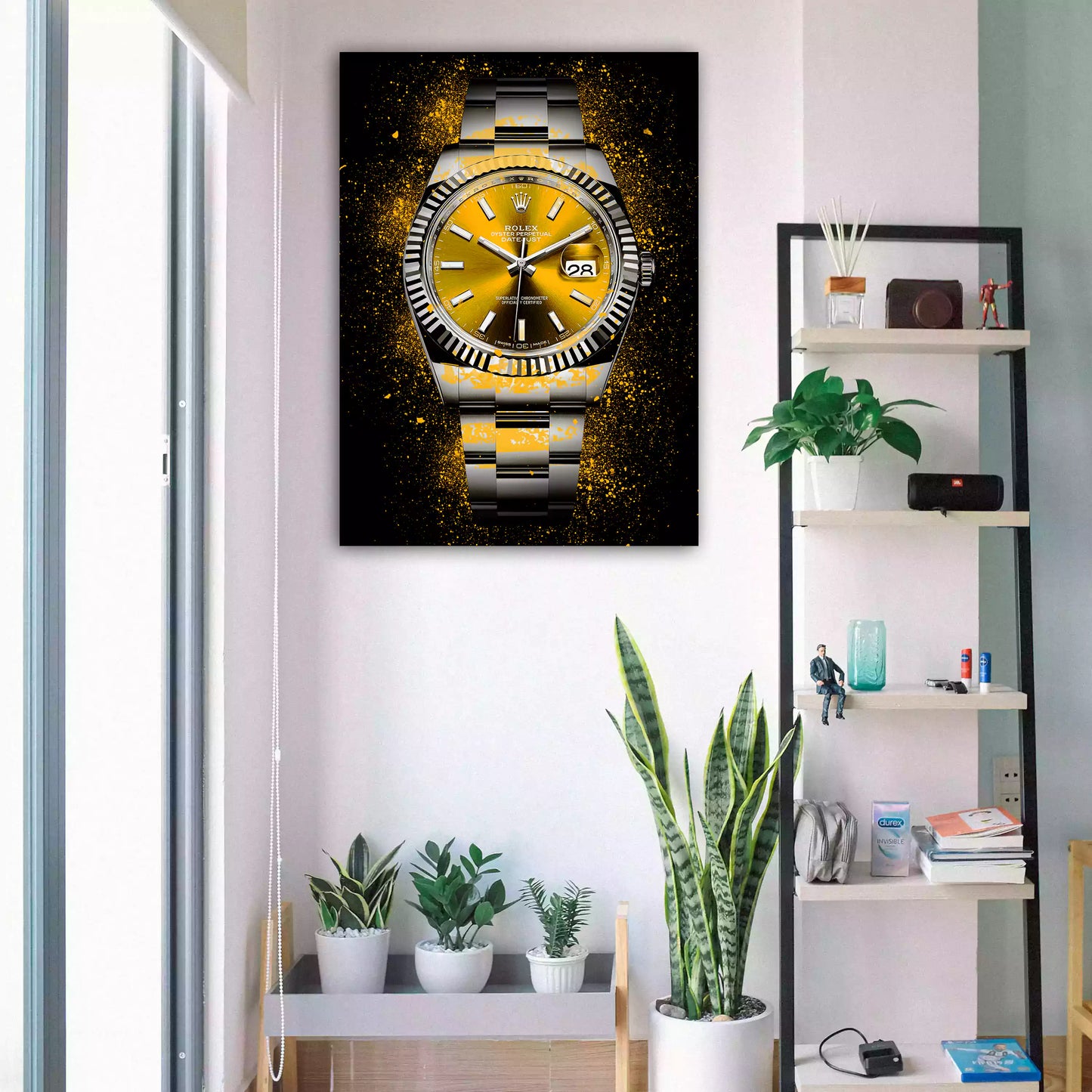 Quadro motivazionale Gold Pop Art Style