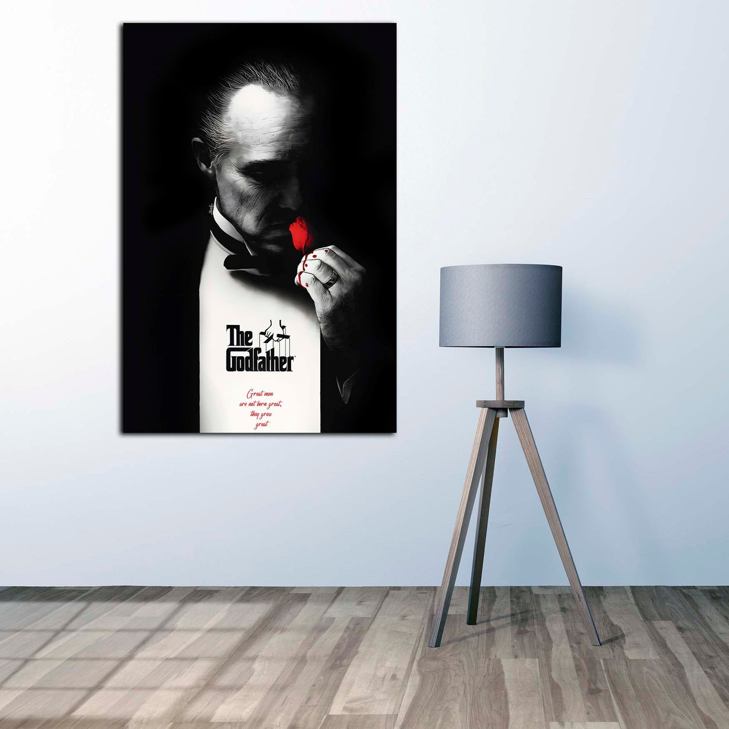 Quadro stampa su tela Padrino Black Edition, Film Mafia