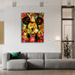 Quadro stampa su tela Pop Art Topolino Abstract Comic