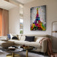 Quadro stampa su tela Street Art Torre Eiffel Parigi