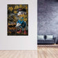 Quadro Zio Paperone Pop Art My Rules Comic Gold Edition