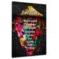 Iceberg Stret Art Graffiti Quadro successo motivazione e disciplina