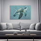Quadro tartaruga marina blue style