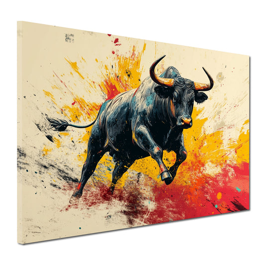 Quadro toro Pop Art forza successo motivazione moderno
