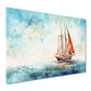 Quadro veliero astratto blu style