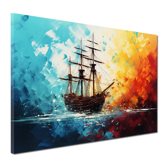 Quadro veliero astratto