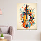 Quadro violino astratto moderno