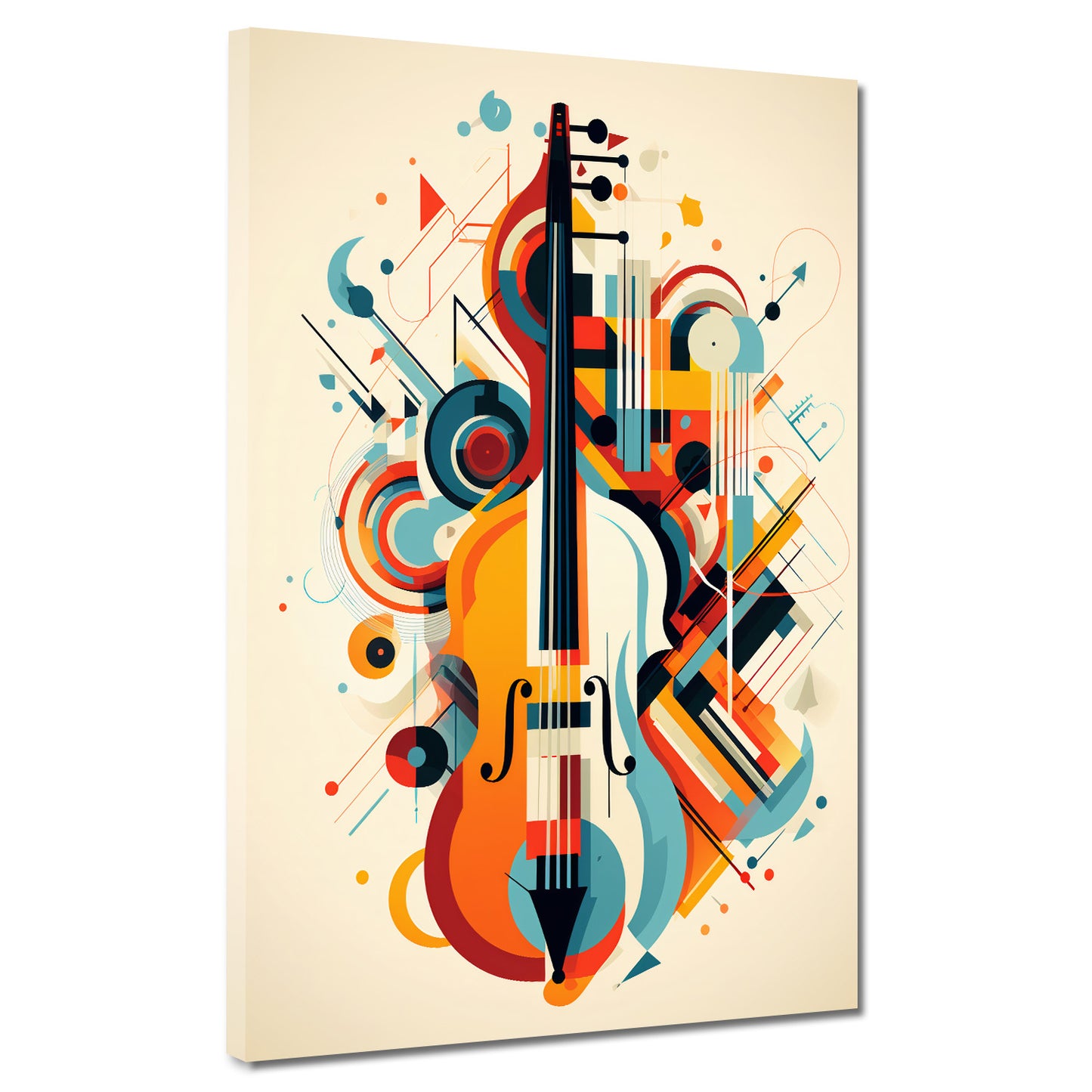 Quadro violino astratto moderno