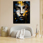 Quadro viso astratto frontale pop art style