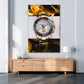 Quadro opera d´arte orologio Pop Art Luxury Liquid Style