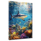 Squalo in oceano tropicale quadro