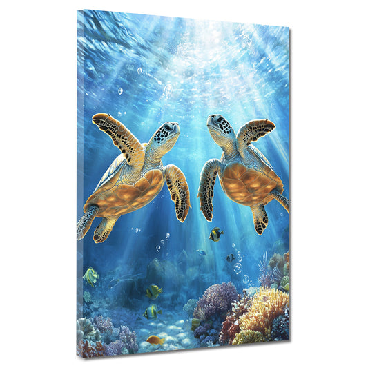 Tartarughe marine oceano quadro
