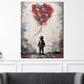 Quadro moderno bambino astratto con palloncini colorati