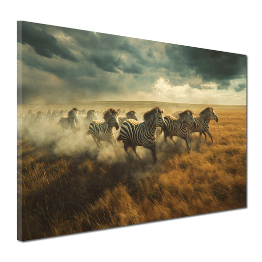 Zebre al galoppo quadro