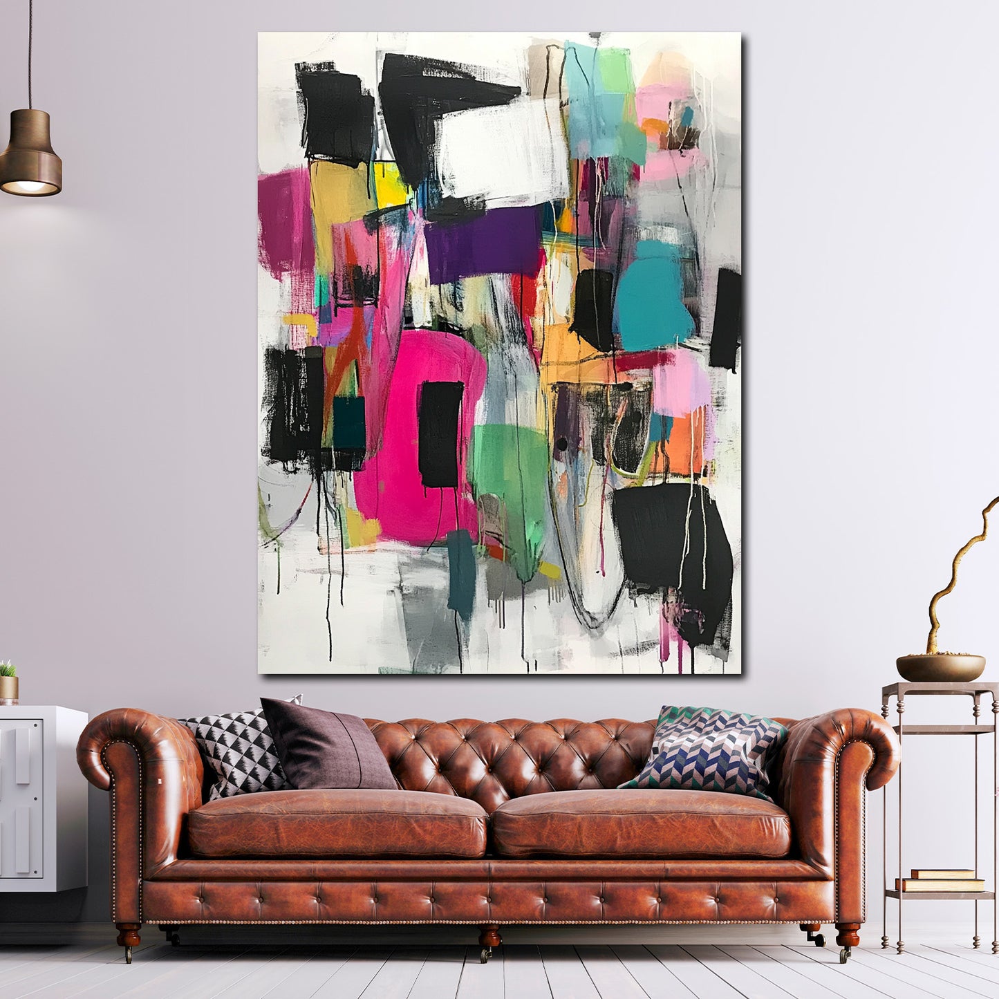 Astratto forme espressive quadro