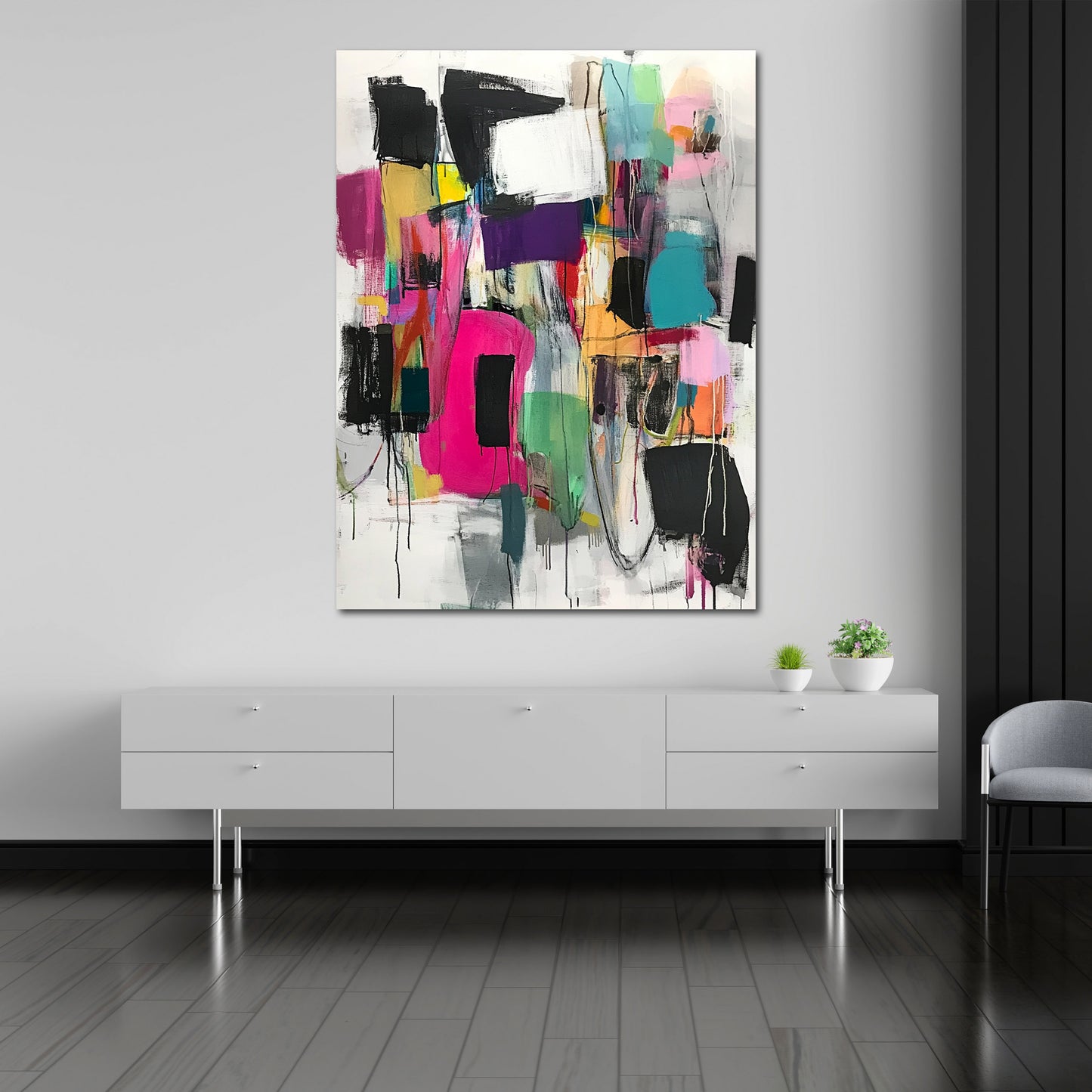 Astratto forme espressive quadro