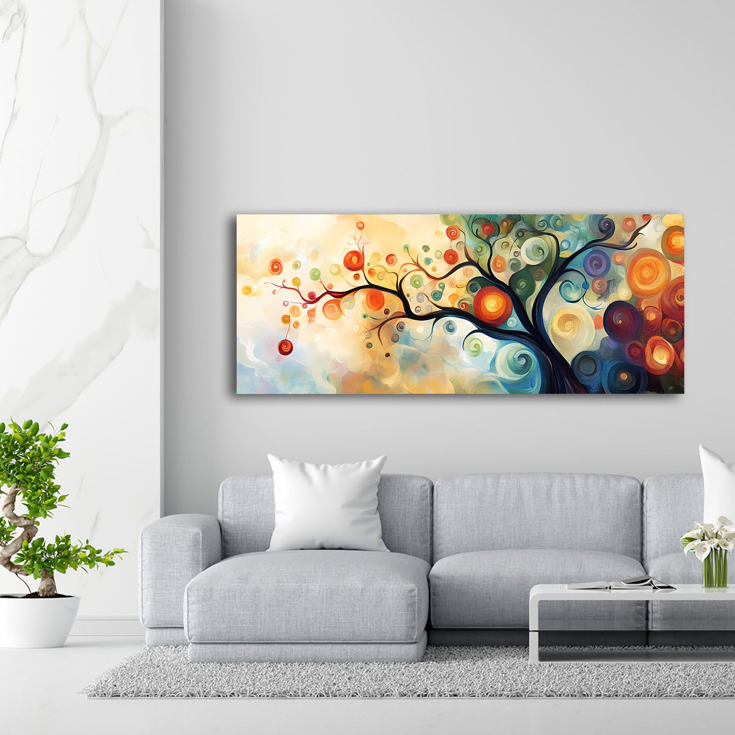Albero della vita astratto colorato arte quadro