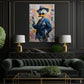 Anatra in giacca e cravatta con sigaro e soldi Pop Art quadro
