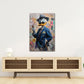 Anatra in giacca e cravatta con sigaro e soldi Pop Art quadro