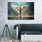 Angelo ali luce oro atmosfera mistica eleganza quadro