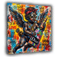 Angelo con occhiali da sole e bottiglia Love Pop Art quadro