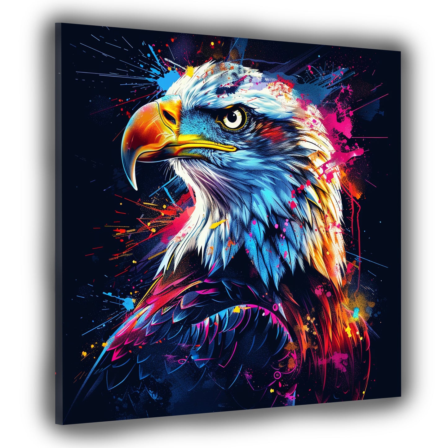 Aquila Pop Art ritratto rapace arte moderna quadro