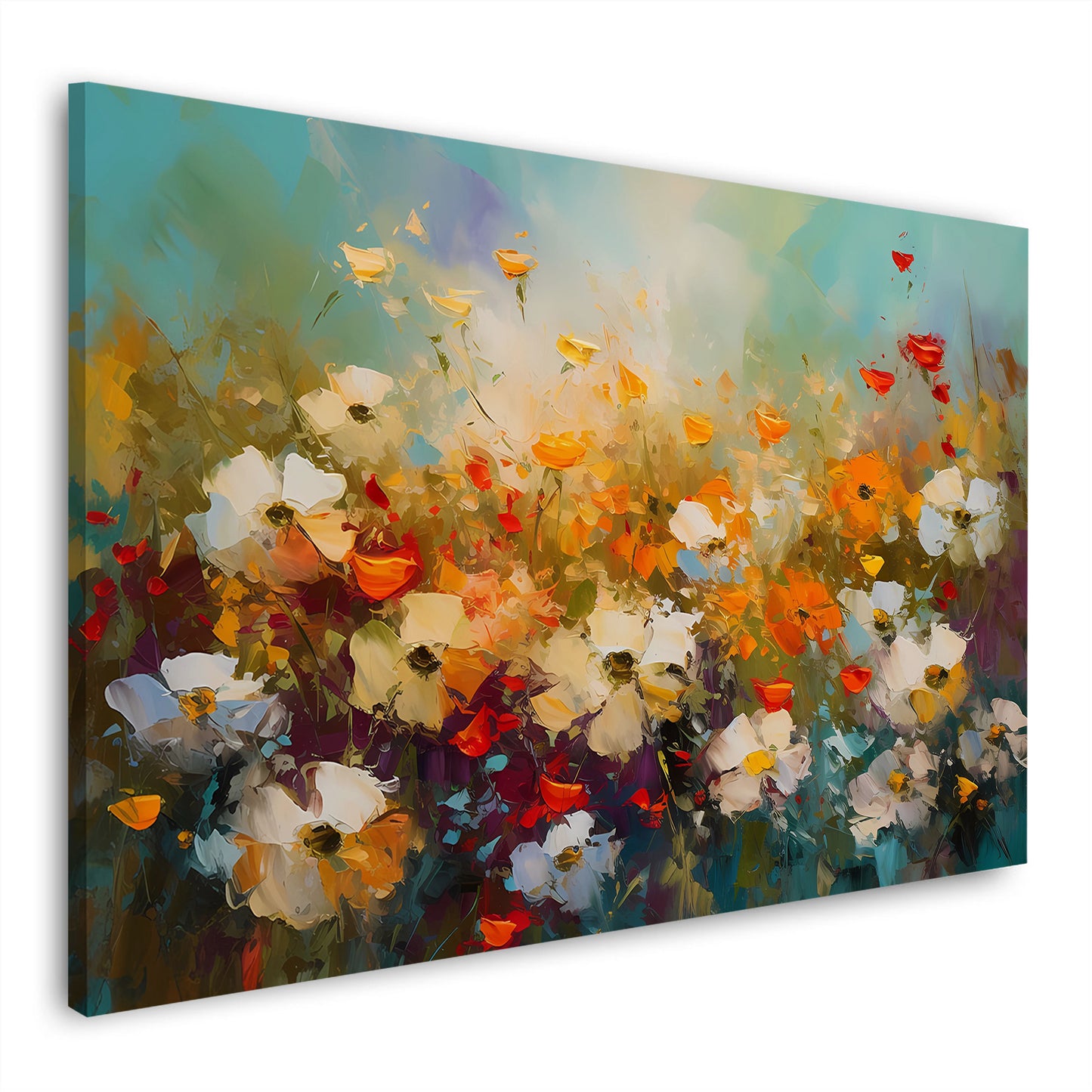 Arte floreale astratta con leggerezza ed emozione quadro