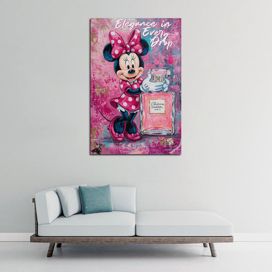 Arte pop Topilina profumo rosa fashion quadro