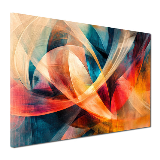 Astratta colori luminosi linee fluide quadro