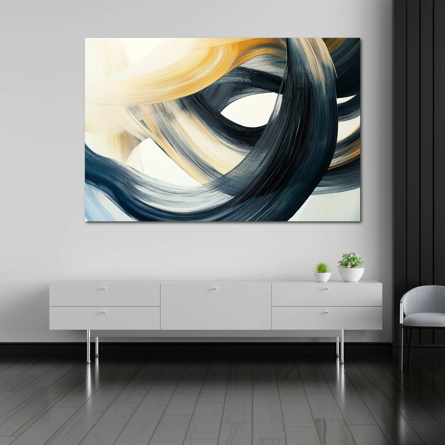 Astratto tratti di pennello su sfondo chiaro quadro