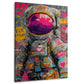 Astronauta pop art colori vivaci spazio futuristico arte moderna quadro