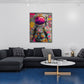 Astronauta pop art colori vivaci spazio futuristico arte moderna quadro