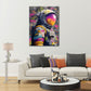 Astronauta pop art street art profilo colori neon spazio quadro