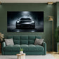 Auto sportive Porsche in vista frontale Dream Big motivazione quadro